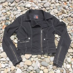 Guess Denim Bikercore Ladies Motorcycle Jacket